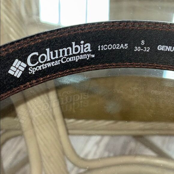 Columbia Brown Leather Belt 30-32 - Picture 4 of 6